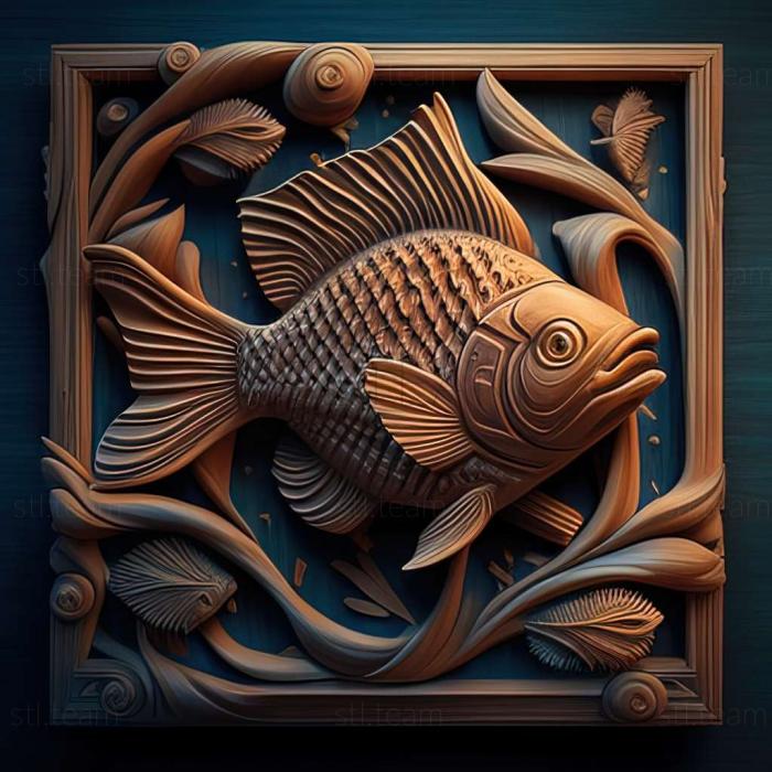 3D модель Сонячна тетра риба (STL)
